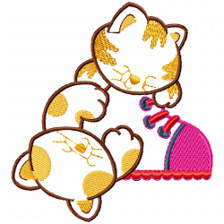 Cats Embroidery Design 10 Cats Embroidery Design 10